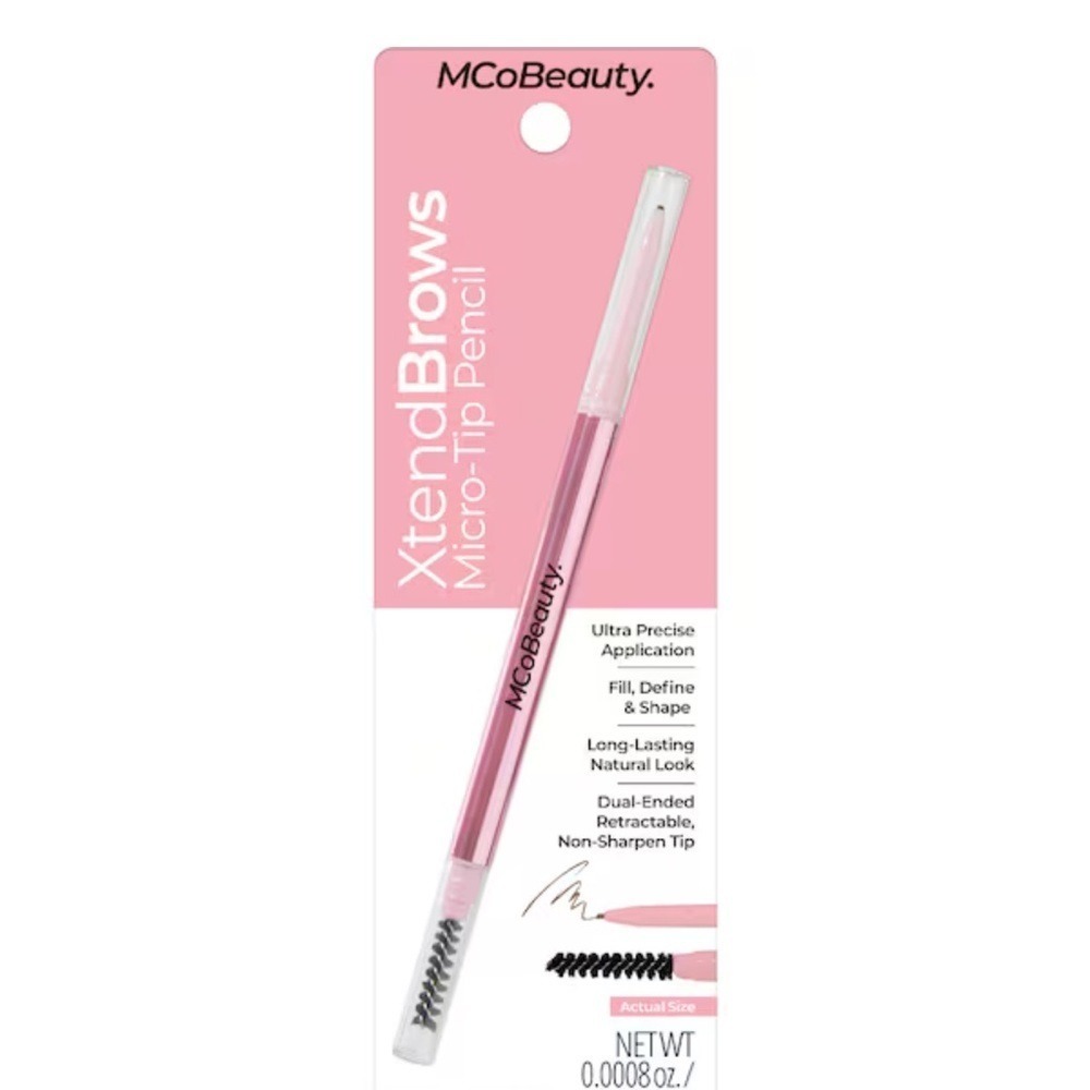 MCoBeauty‎ XtendBrows Micro-Tip Brow Pencil Light Medium Retractable Spoolie New